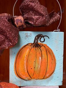 Pumpkin Door Decor