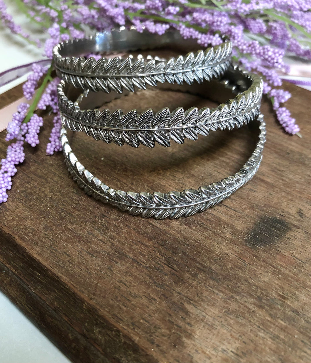 Fancy Fern Bangle Bracelet